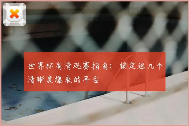 世界杯高清观赛指南：锁定这几个清晰度爆表的平台